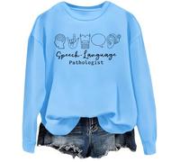 Speech Language Pathologist Sweatshirt, Speech Language Pathologist Shirt Carolina Blue