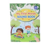 Speech Learning Book - Talking English Word Device, Smart Sound Toy Kids | Bilingual Language Reader Preschool Girls Boys, Touch-Activated Audio Book with flashcardss, Toddler Communication Builder,