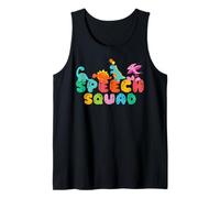 Speech Squad Cute Dinosaur Speech Therapy Speech Pathologist Tank Top
