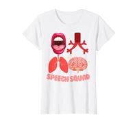 Speech Squad SLP Speec Value Graphic T-Shirt, Women, White, L