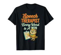Speech Therapist Every Word is a Win Owl T-Shirt