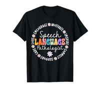 Speech Therapist Floral SLP Speech Language Pathologist T-Shirt