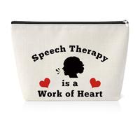 Speech Therapist Gifts for Women 25x17CM Speech Therapy Makeup Bag SLP Appreciation Gift for Speech Language Pathologist Gifts for SLP Christmas Graduation Birthday Gift