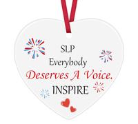 Speech Therapist Gifts SLP Ceramic Ornament Keepsake Sign Speech Therapy Gift Ornament Speech Language Pathologist Gift Speech Teacher Gift Appreciation Gifts for Speech Therapist