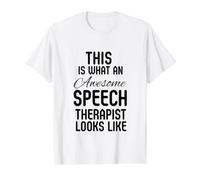 Speech Therapist Pathologist SLP Therapy Assistant Value Graphic T-Shirt, Men, White, S