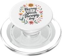 Speech Therapist SLP Hooray It's A Speech Therapy Day PopSockets PopGrip for MagSafe