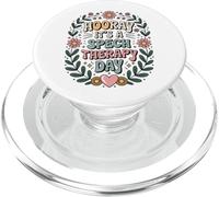 Speech Therapist SLP Hooray It's A Speech Therapy Day PopSockets PopGrip for MagSafe