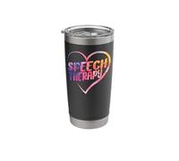 Speech Therapist Therapy Assistant SLP Heart Speech Therapy Stainless Steel Insulated Tumbler