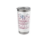 Speech Therapist Therapy Assistant SLP I'm A Speech Language Stainless Steel Insulated Tumbler
