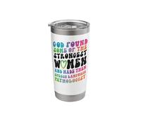 Speech Therapist Therapy Assistant SLP Watercolor God Found Stainless Steel Insulated Tumbler