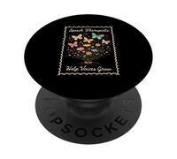Speech Therapists Help Voices Grow | SLP Floral Butterfly PopSockets Adhesive PopGrip