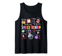 Speech Therapy Articulation Language Hearing Cognition SLP Tank Top