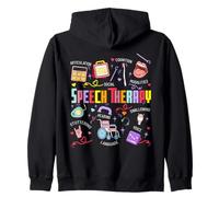 Speech Therapy Articulation Language Hearing Cognition SLP Zip Hoodie