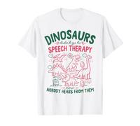 Speech Therapy Dinosaur Lover SLP Humor Speech Therapist Value Graphic T-Shirt
