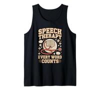 Speech Therapy Every Word Counts Speech Therapy SLP Tank Top