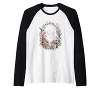 Speech Therapy Floral Hummingbird Teacher Classroom Raglan Baseball Tee
