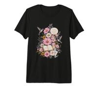 Speech Therapy Floral Teacher Hummingbird Classroom ABC Premium T-Shirt