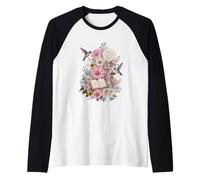 Speech Therapy Floral Teacher Hummingbird Classroom ABC Raglan Baseball Tee