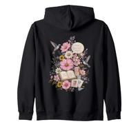 Speech Therapy Floral Teacher Hummingbird Classroom ABC Zip Hoodie