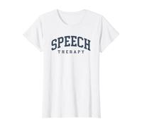 Speech Therapy Funny Speech Therapist Language Pathologist Value Graphic T-Shirt, Women, White, S