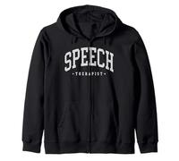 Speech Therapy Funny Speech Therapist Language Pathologist Zip Hoodie