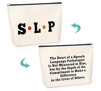 Speech Therapy Gift Therapist Gifts for Women Girl Makeup Bag Speech Language Pathology Gift Therapist Appreciation Gift Funny Cosmetic Bag Gift Speech Teacher Thank You Gift Autism Awareness Gift