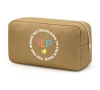 Speech Therapy Gifts Makeup Bags Appreciation Gifts for Speech Teacher Speech Language Pathologist Gifts Therapist Cosmetic Bag Speech Therapist Gifts Birthday Gifts for SLP