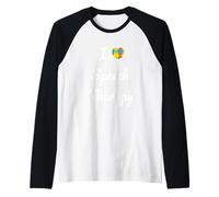 Speech Therapy Heart SLP Language Pathologist Communication Raglan Baseball Tee