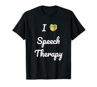 Speech Therapy Heart SLP Language Pathologist Communication T-Shirt