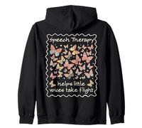 Speech Therapy Helps Little Voices Take Flight SLP Zip Hoodie