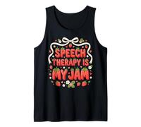 Speech Therapy is My Jam Speech Therapist Coquette Tank Top