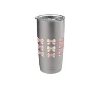 Speech Therapy Language Pathologist Autism Coquette Bow Stainless Steel Insulated Tumbler
