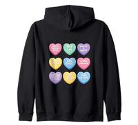 Speech Therapy Language Pathologist Autism Valentines Hearts Zip Hoodie