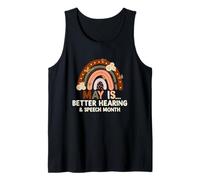 Speech Therapy May is Better Hearing and Speech Month SLP Tank Top
