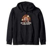Speech Therapy May is Better Hearing and Speech Month SLP Zip Hoodie