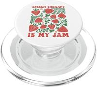 Speech Therapy My Jam Cute SLP Strawberry PopSockets PopGrip for MagSafe