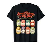 Speech Therapy My Jam Pediatric SLP Watercolor Jam Jars T-Shirt