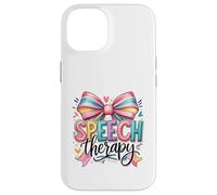 Speech Therapy Rainbow Bow SLP Advocate Case for iPhone 14