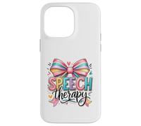 Speech Therapy Rainbow Bow SLP Advocate Case for iPhone 14 Pro Max