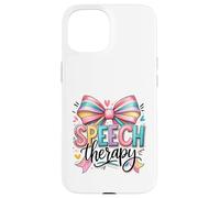 Speech Therapy Rainbow Bow SLP Advocate Case for iPhone 15
