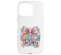 Speech Therapy Rainbow Bow SLP Advocate Case for iPhone 15 Pro Max