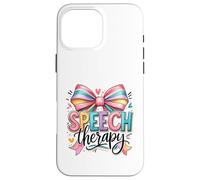 Speech Therapy Rainbow Bow SLP Advocate Case for iPhone 16 Pro Max