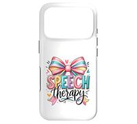 Speech Therapy Rainbow Bow SLP Advocate Case for iPhone 17 Pro