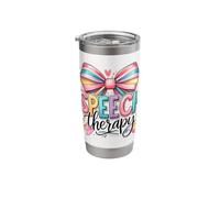 Speech Therapy Rainbow Bow SLP Advocate Stainless Steel Insulated Tumbler
