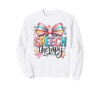 Speech Therapy Rainbow Bow SLP Advocate Sweatshirt