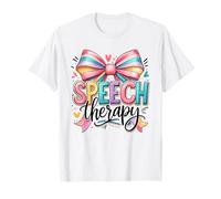 Speech Therapy Rainbow Bow SLP Advocate T-Shirt
