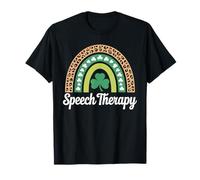 Speech Therapy Rainbow St Patrick's Day Speech Therapist T-Shirt