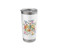 Speech Therapy Speech Language Pathologist SLP Groovy Stainless Steel Insulated Tumbler