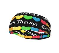 Speech Therapy Speech Language Pathologist Therapist Headbands Sports Sweatband Athletic Exercise Bands Turban Hair Head For Men Women Yoga Fitness