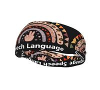 Speech Therapy Speech Language Pathologist Therapist Headbands Sports Sweatband Athletic Exercise Bands Turban Hair Head For Men Women Yoga Fitness